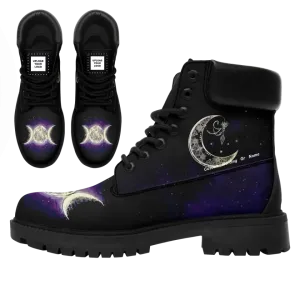 Personalized Night Sky Boots, Custom Starry Skies Boots, Unisex Stylish Boots,TB-24020028-1