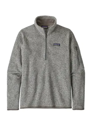 Personalized Patagonia Women&#x27;s Birch White Better Sweater Quarter-Zip Pullover Custom Logo 