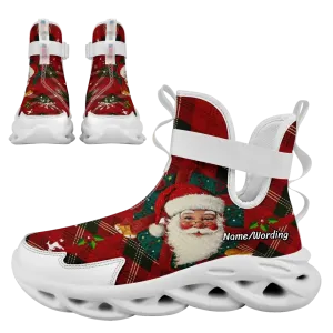 Personalized Santa Claus Sneakers, Custom Xmas Fashion Shoes, Christmas Collection Shoes, Best Gift for Christmas