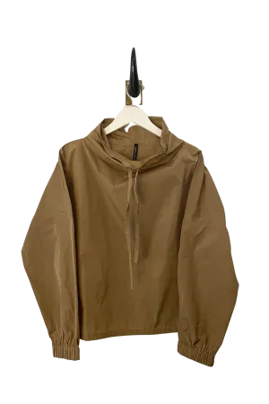 Peter O. Mahler Camel Long Sleeve Drawstring Blouse