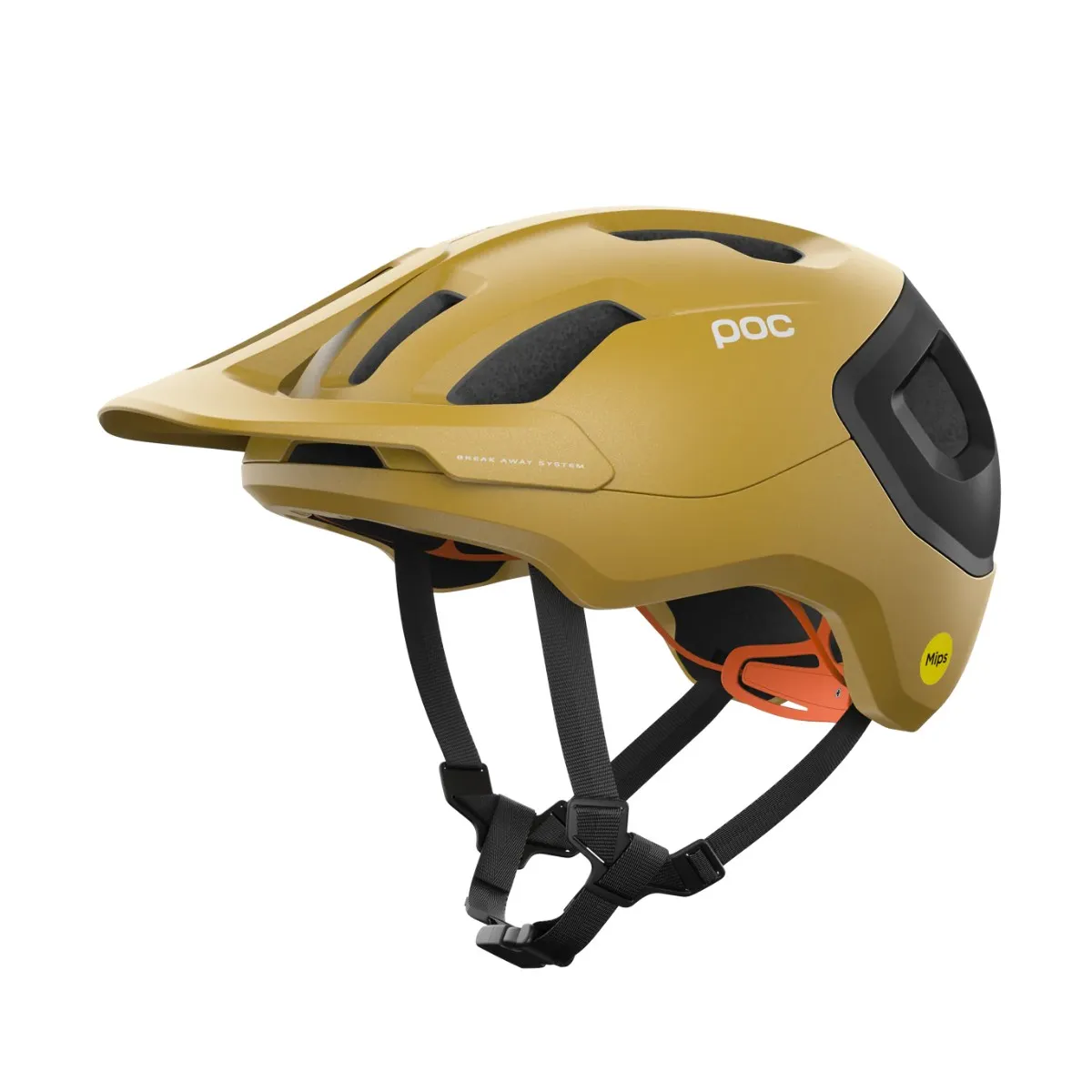 POC Axion Race MIPS Helmet Dark Yellow Matte