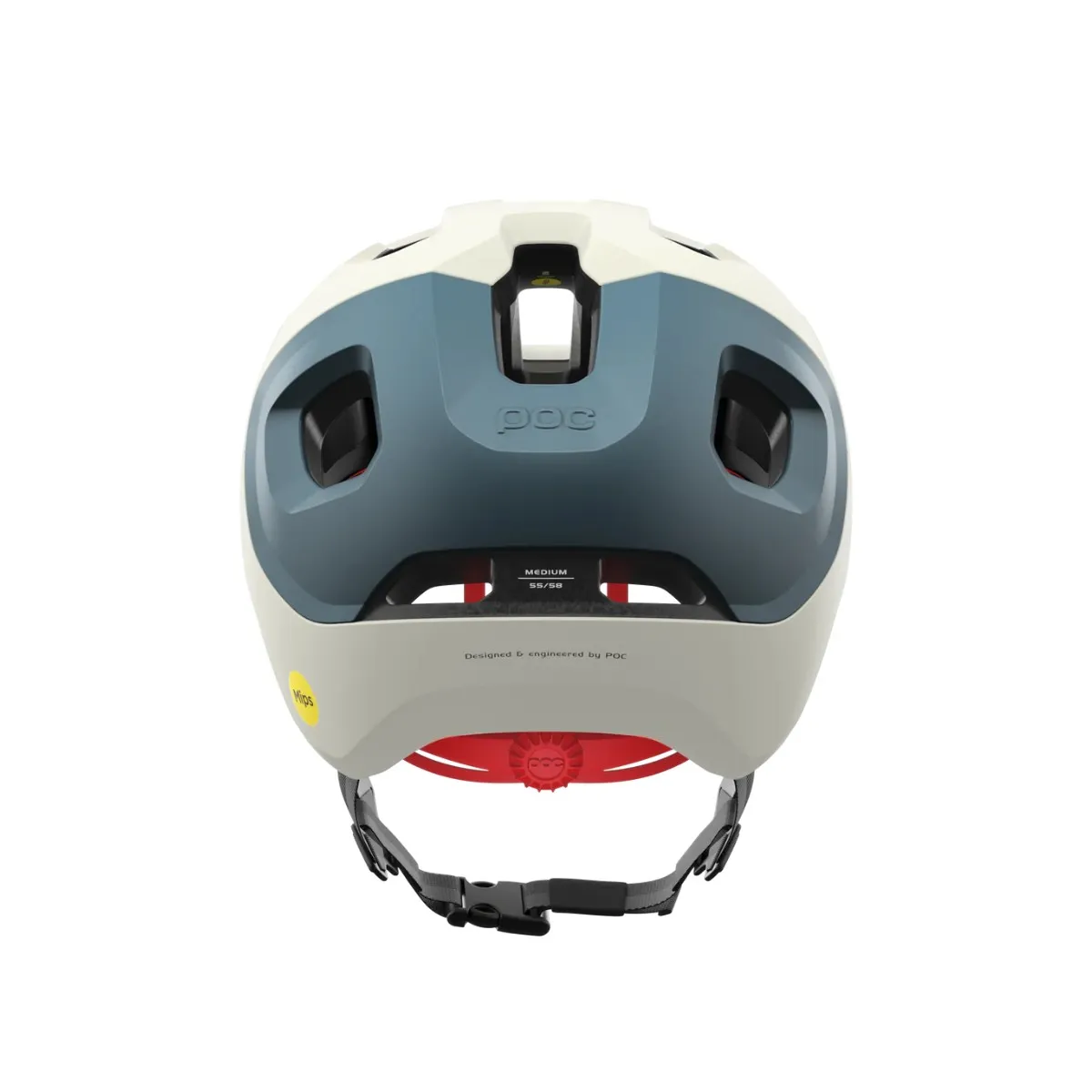 POC Axion Race MIPS Helmet White Matte Blue