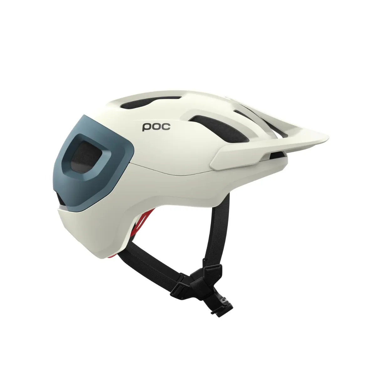 POC Axion Race MIPS Helmet White Matte Blue