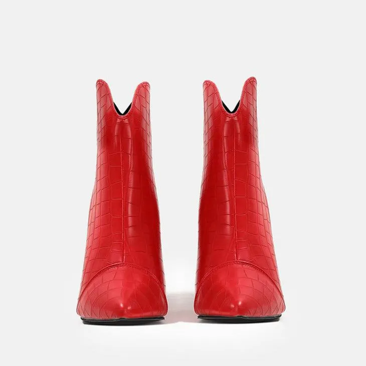 Pointed Toe Short Boots