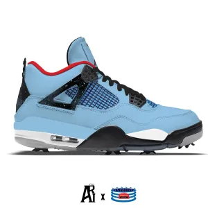 "Cactus" Jordan 4 Retro Golf Shoes