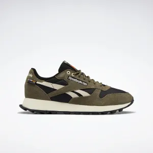 Reebok Footwear Men Classic Leather Shoes Cblack/Armgrn/Stucco