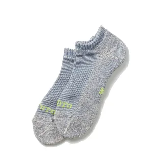 Rototo Hemp Pile Short Sock Blue