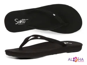 Scott Women's Mele Sandals | Black Beach Flip-Flops