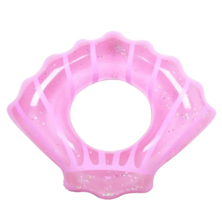 Shell Shape Inflatable Swimming Ring Lifesaving Ring Axillary Ring, Size: S,70x80cm(Pink)