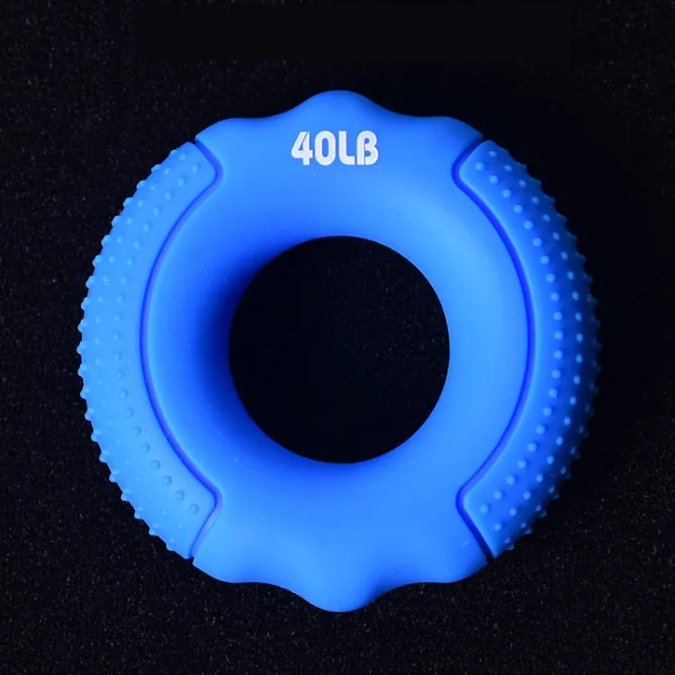 Silicone Gripper Finger Exercise Grip Ring, Specification: 40LB (Dot Blue)