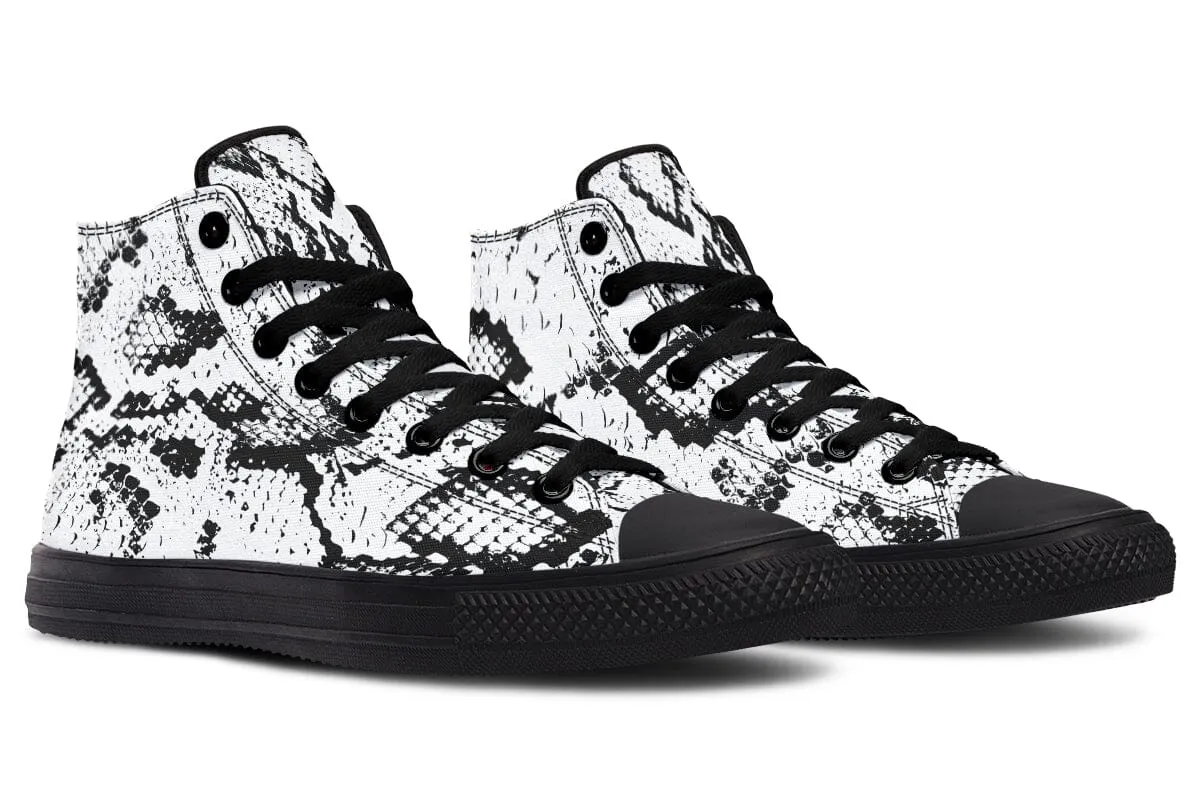 Snake Skin High Top Shoes