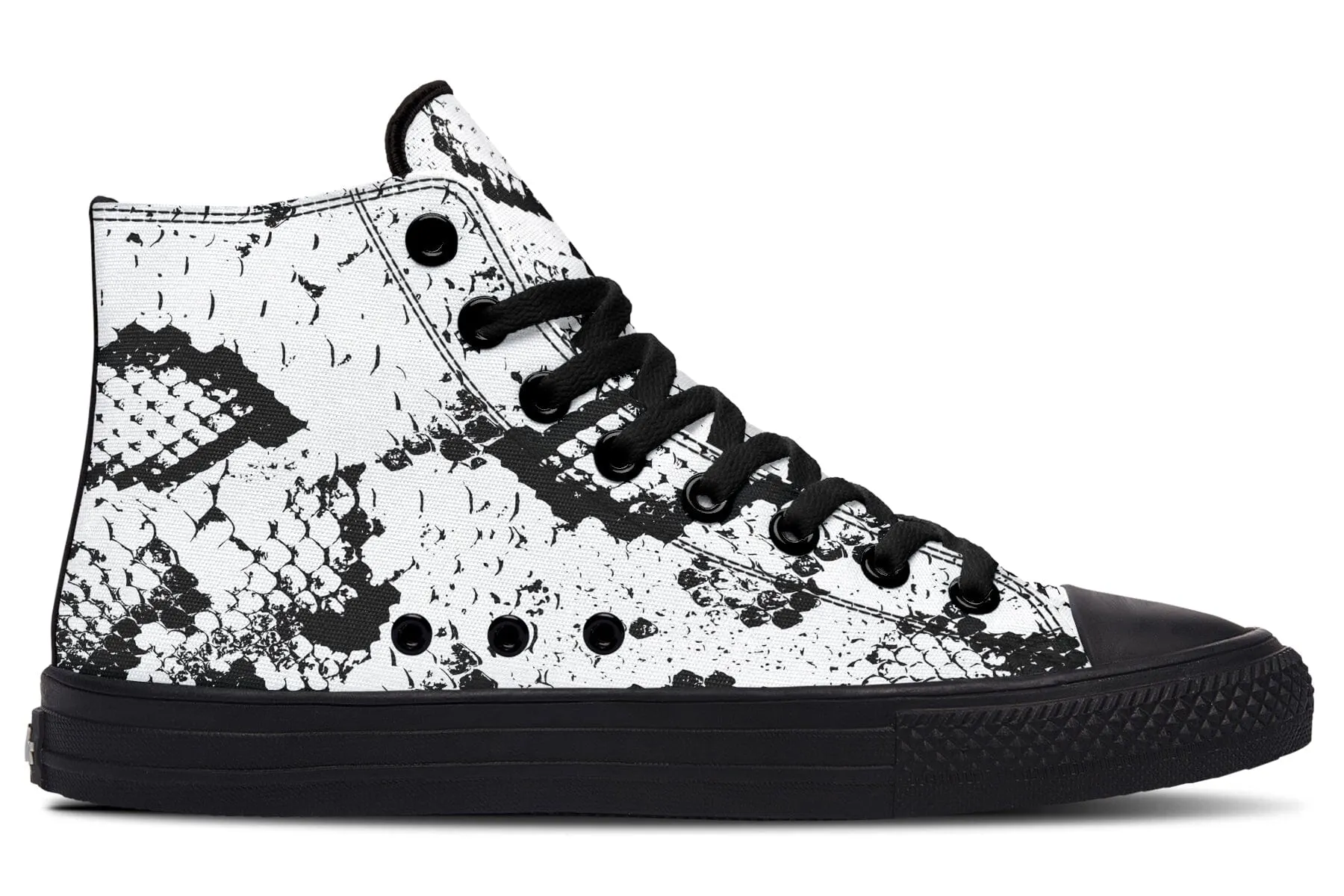 Snake Skin High Top Shoes