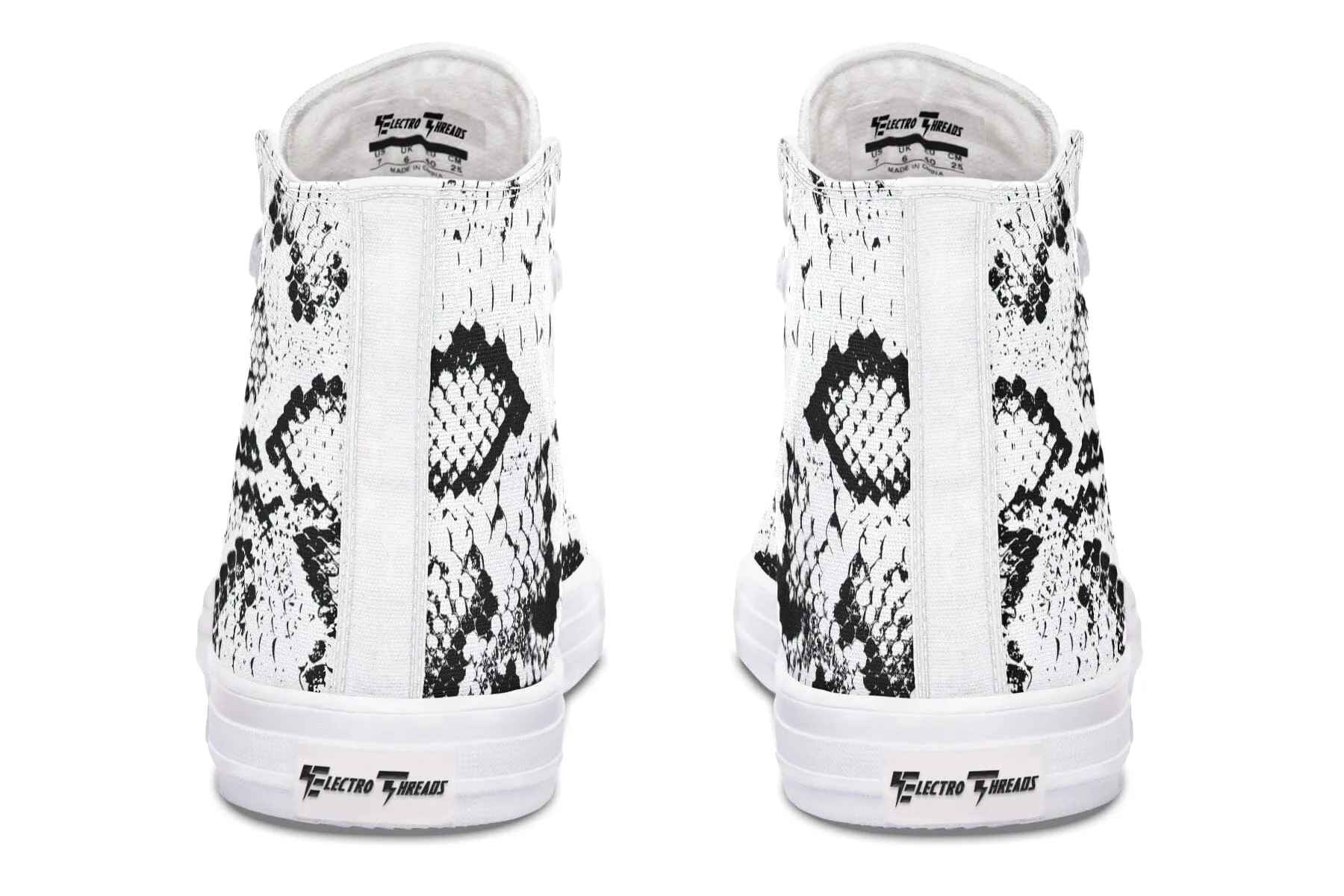 Snake Skin High Top Shoes