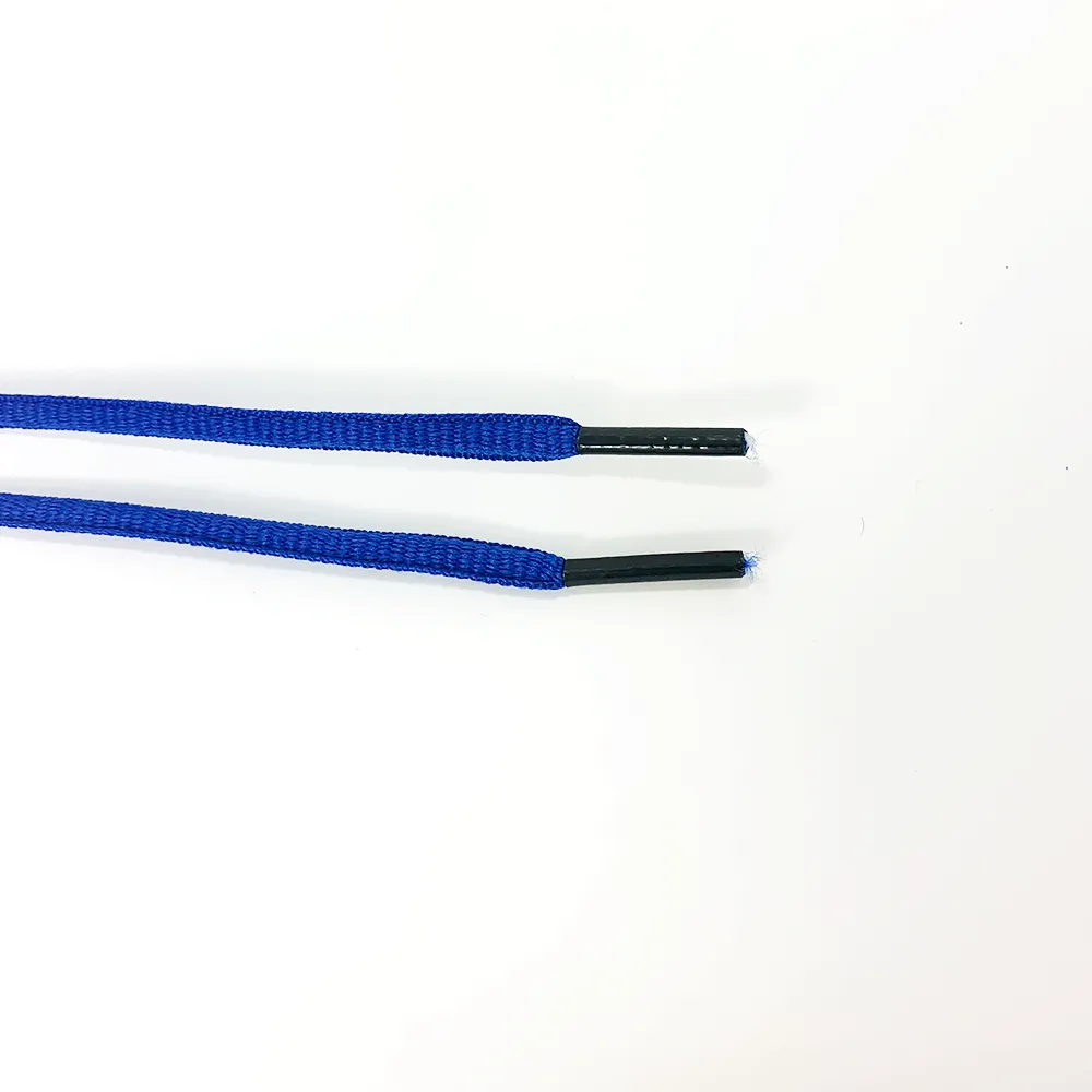 Solid Blue Athletic Oval Golf Laces