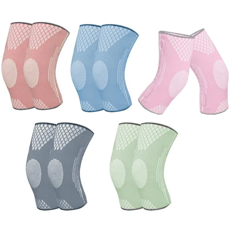 Sports Knee Pads Training Running Knee Thin Protective Cover, Specification: S(Sakura Powder)