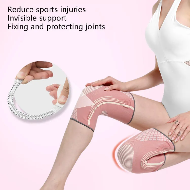 Sports Knee Pads Training Running Knee Thin Protective Cover, Specification: S(Sakura Powder)