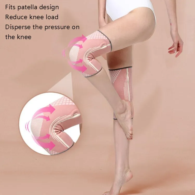 Sports Knee Pads Training Running Knee Thin Protective Cover, Specification: S(Sakura Powder)