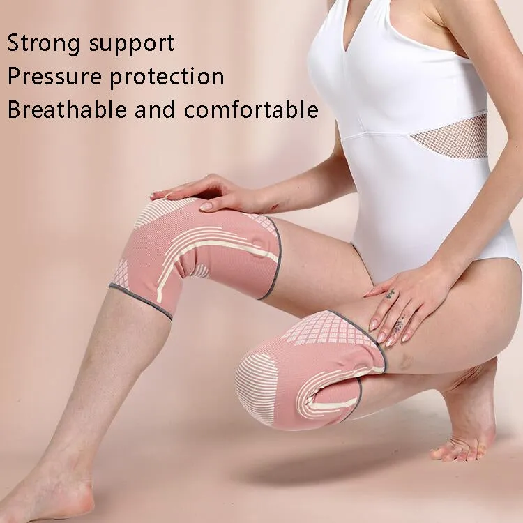 Sports Knee Pads Training Running Knee Thin Protective Cover, Specification: S(Sakura Powder)