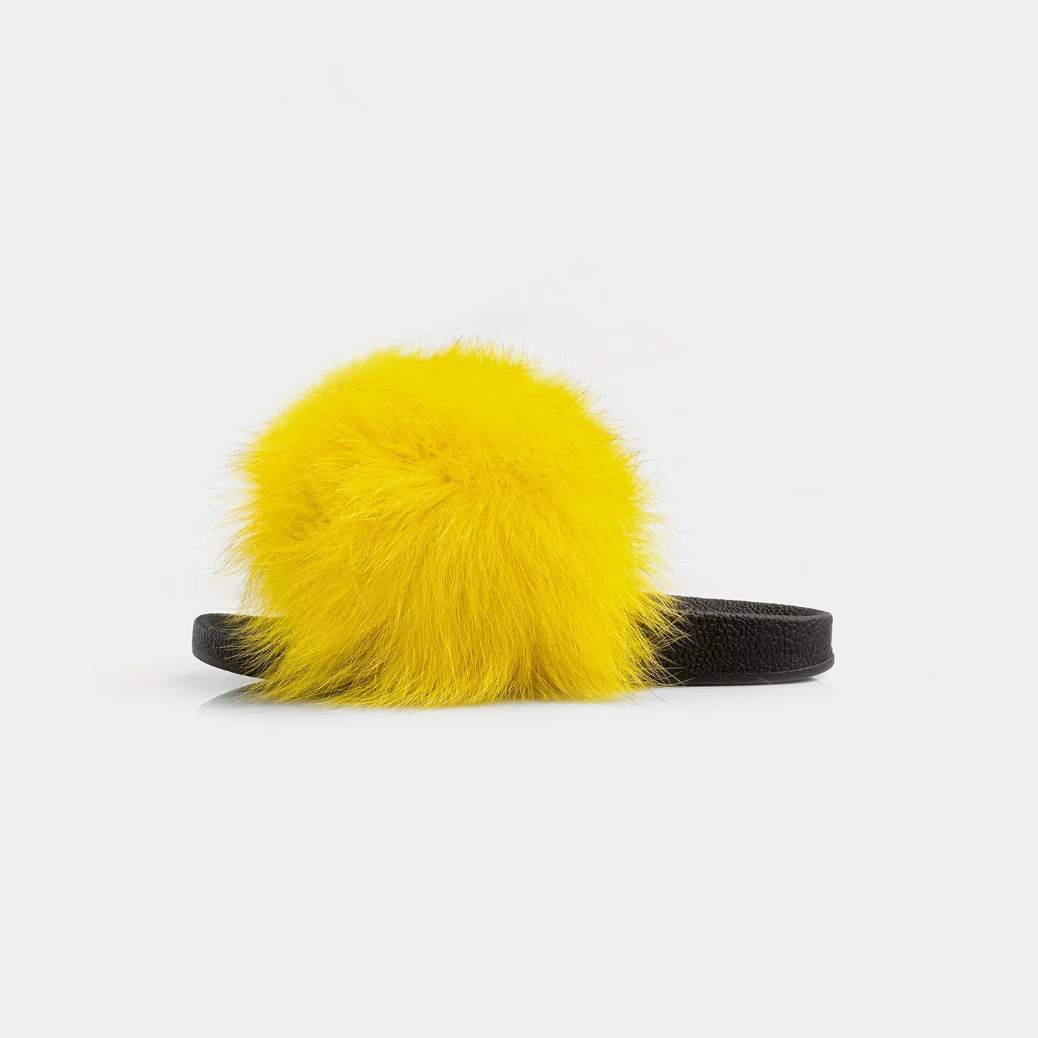 St. Moritz-Slipper With Yellow Fox Hair