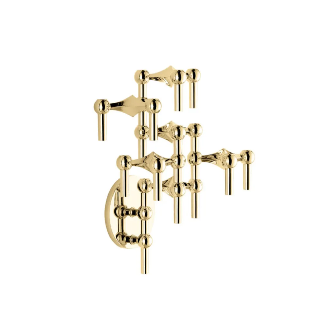 STOFF Nagel Wall Hanger, Solid Brass