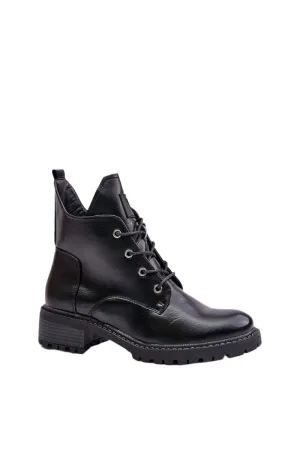 TEEK - Black Pulled Mouth Boots