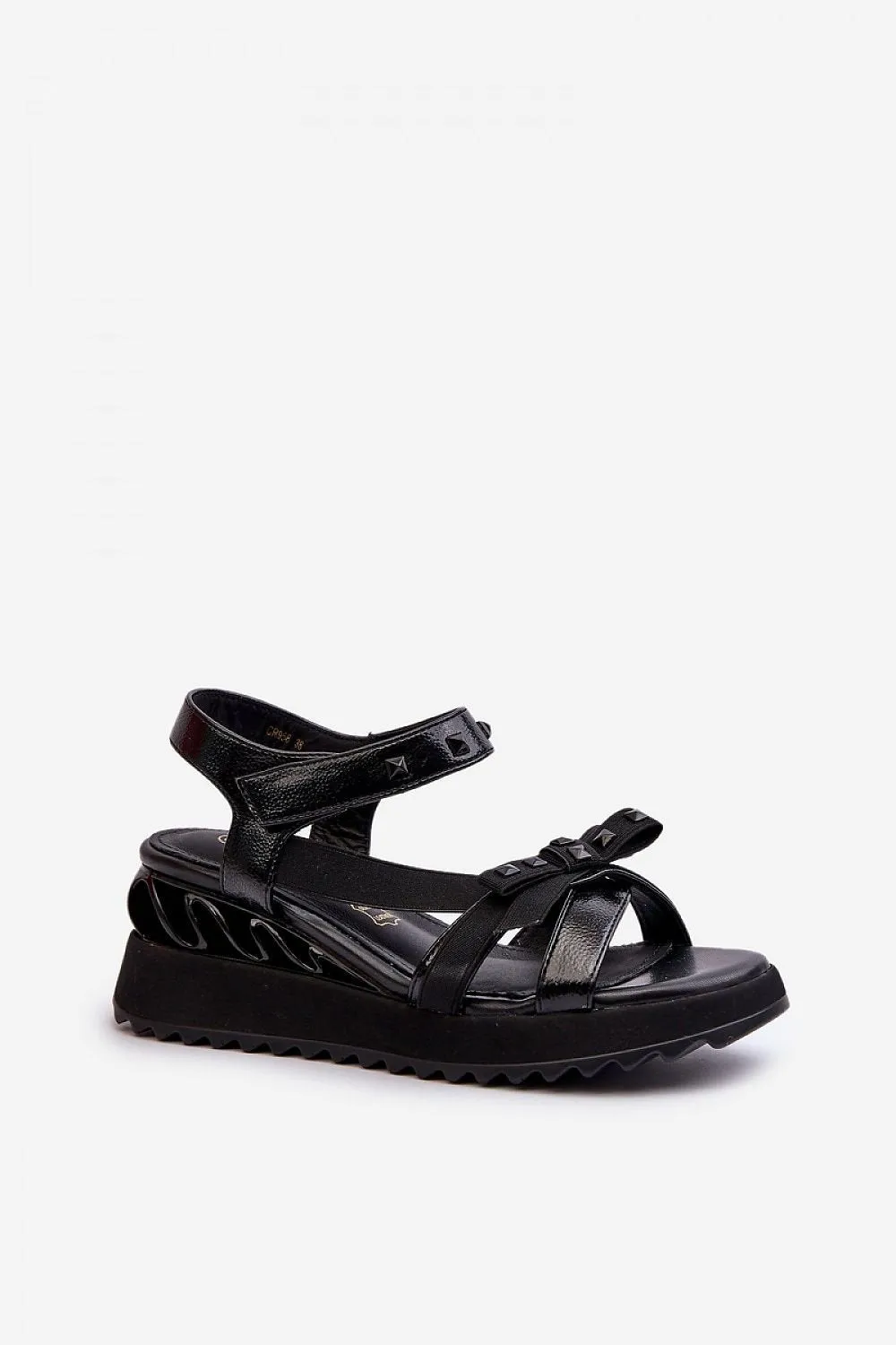 TEEK - Popped Bow Strappy Buskin Sandal