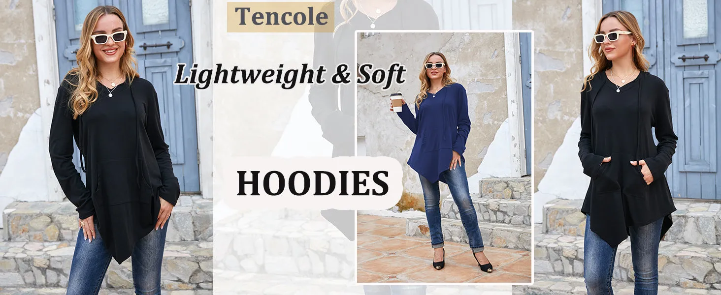 Tencole Womens Hoodies Pullover Sweatshirts Long Sleeve Tops Casual Tunic with Pocket