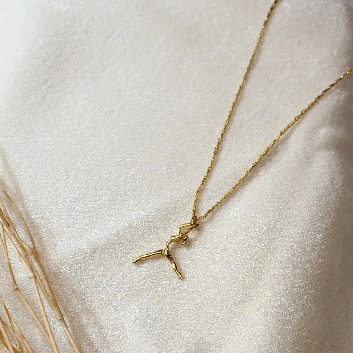 TFC Ballerina 24K Gold Plated Pendant Necklace