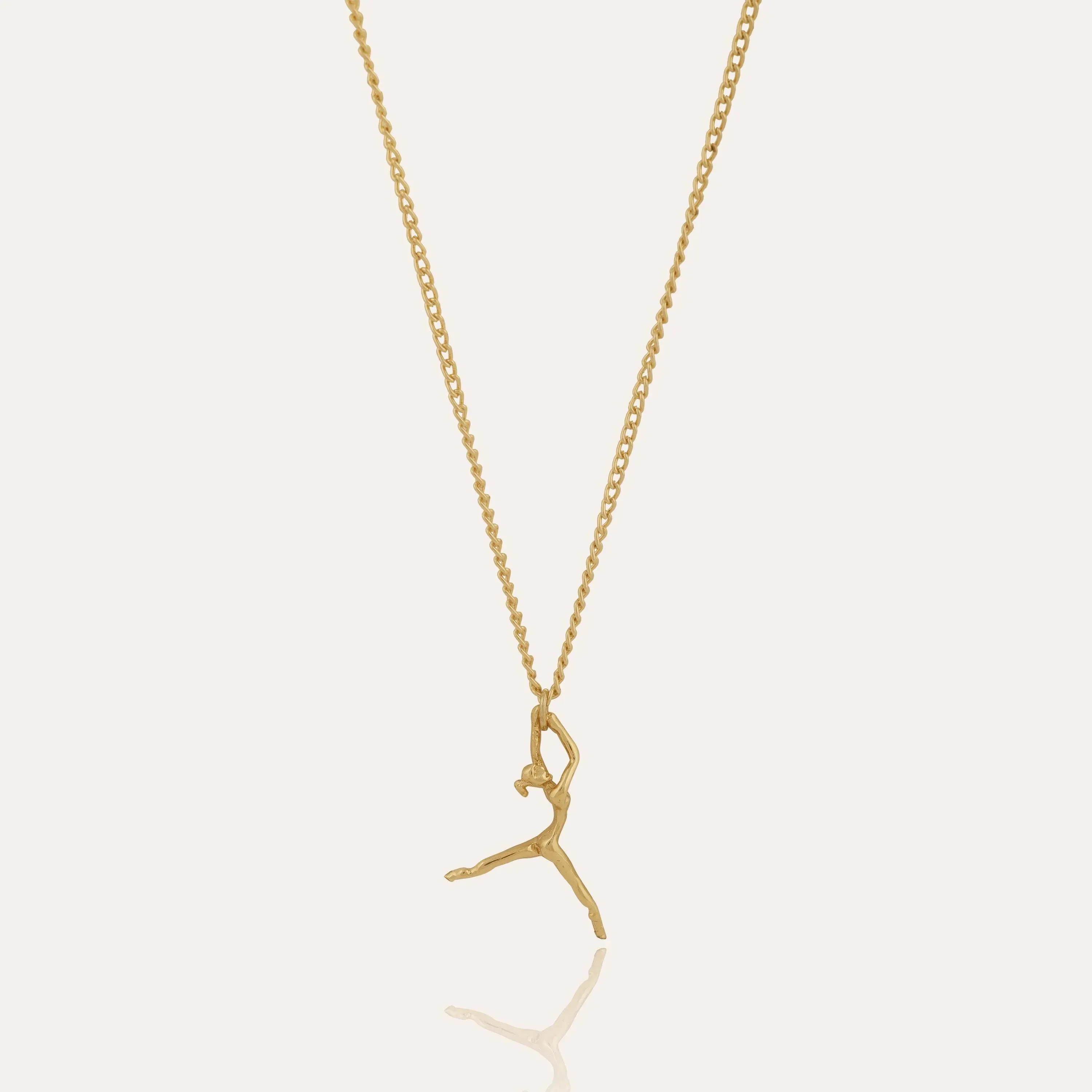 TFC Ballerina 24K Gold Plated Pendant Necklace