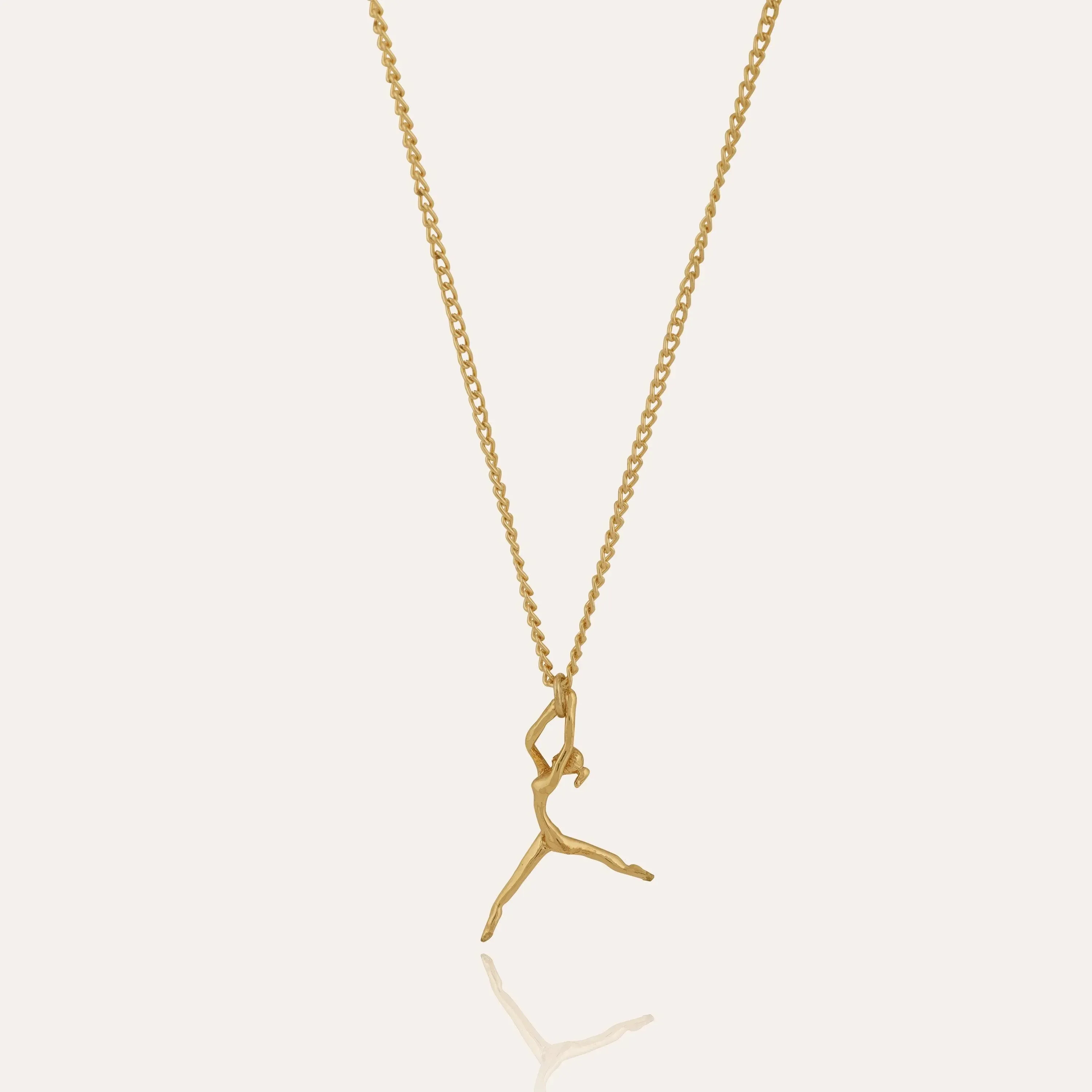 TFC Ballerina 24K Gold Plated Pendant Necklace