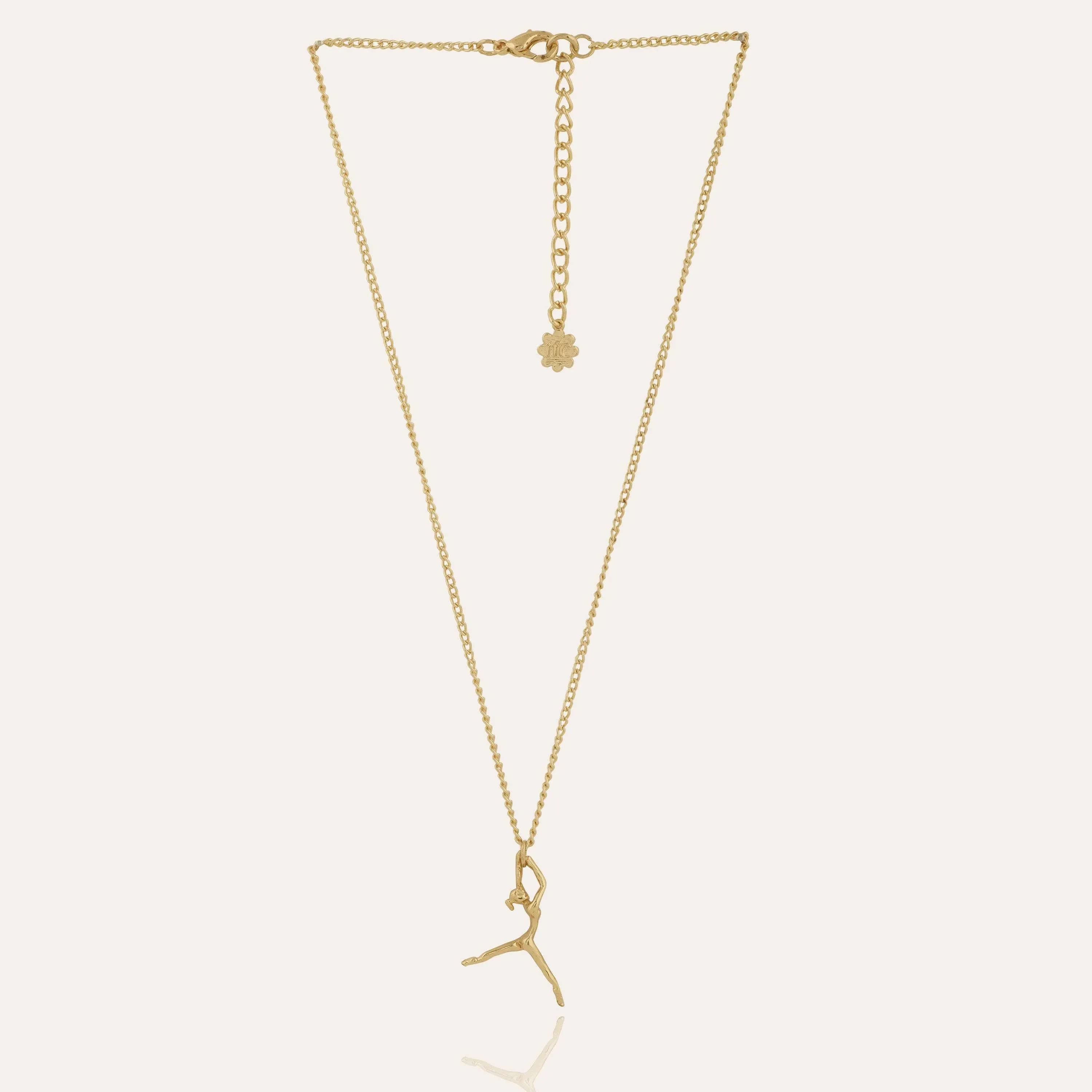 TFC Ballerina 24K Gold Plated Pendant Necklace