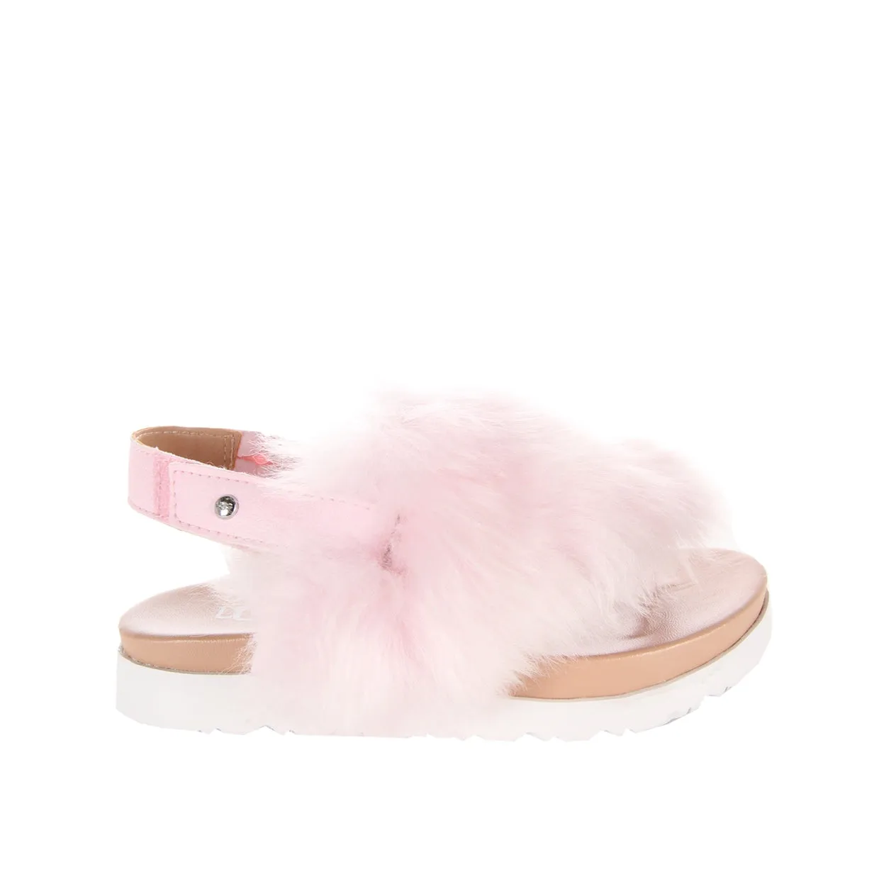 UGG Kids Pink Fluffy Holly Sandal