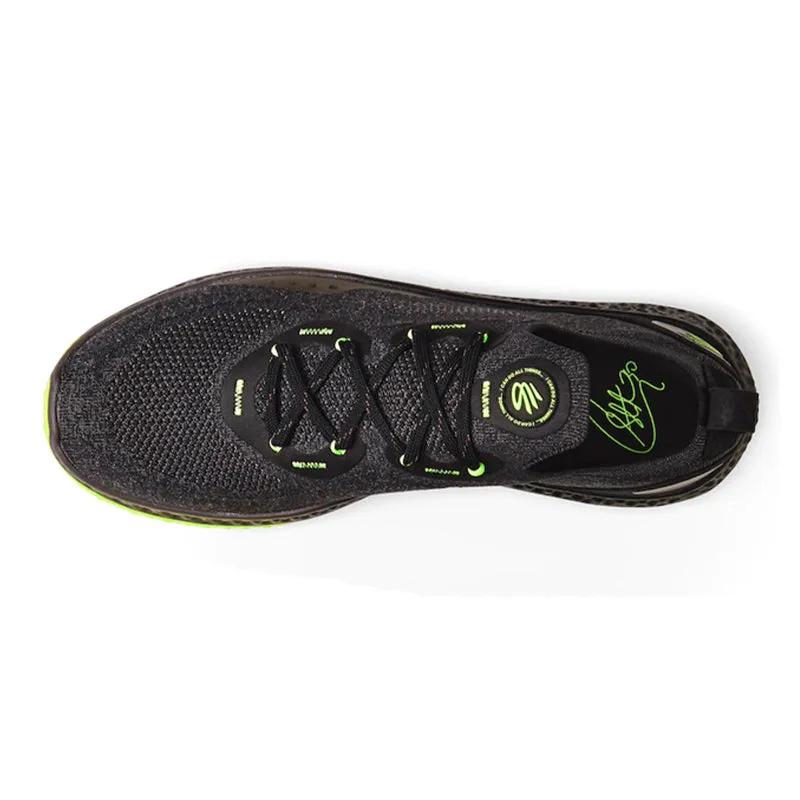 UNDER ARMOUR Charged Curry Men's Spikeless Shoes (Black/Ash/Lime)