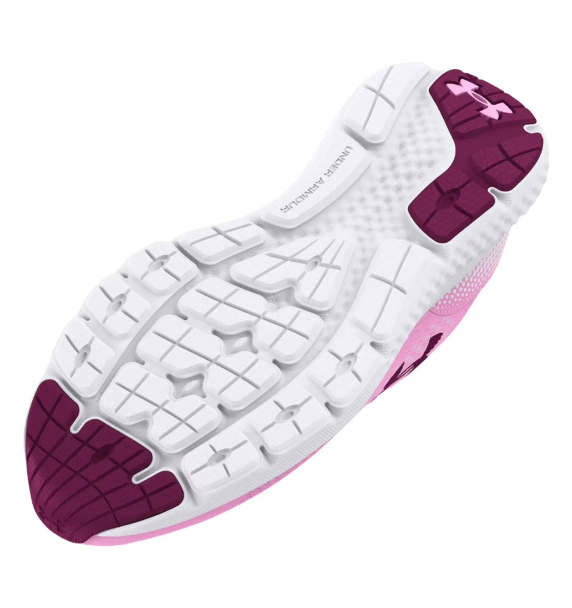 Under Armour Girls Trainer GGS Charged Rogue 4 Stellar Pink / White/ Purple Gemini