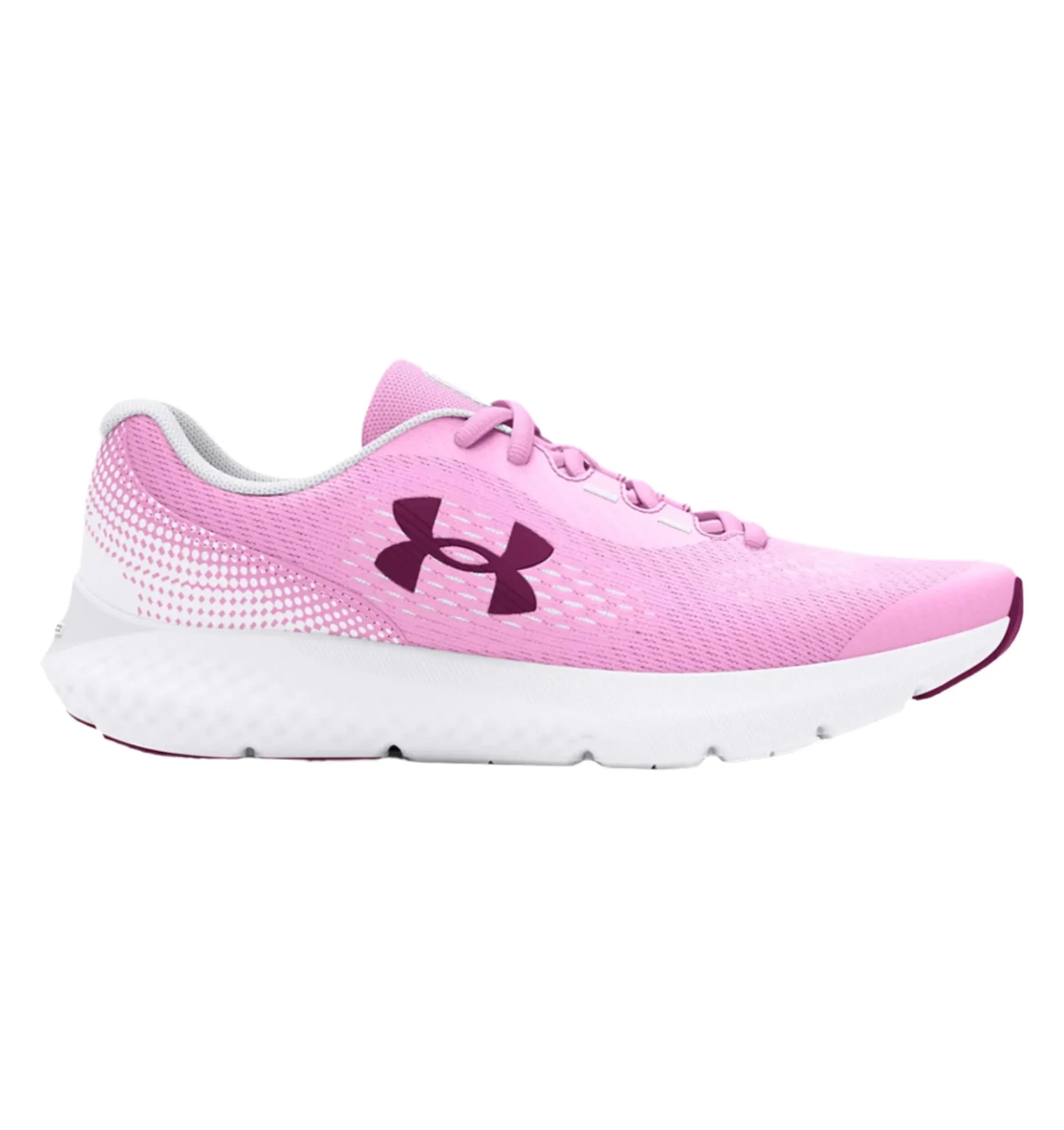 Under Armour Girls Trainer GGS Charged Rogue 4 Stellar Pink / White/ Purple Gemini