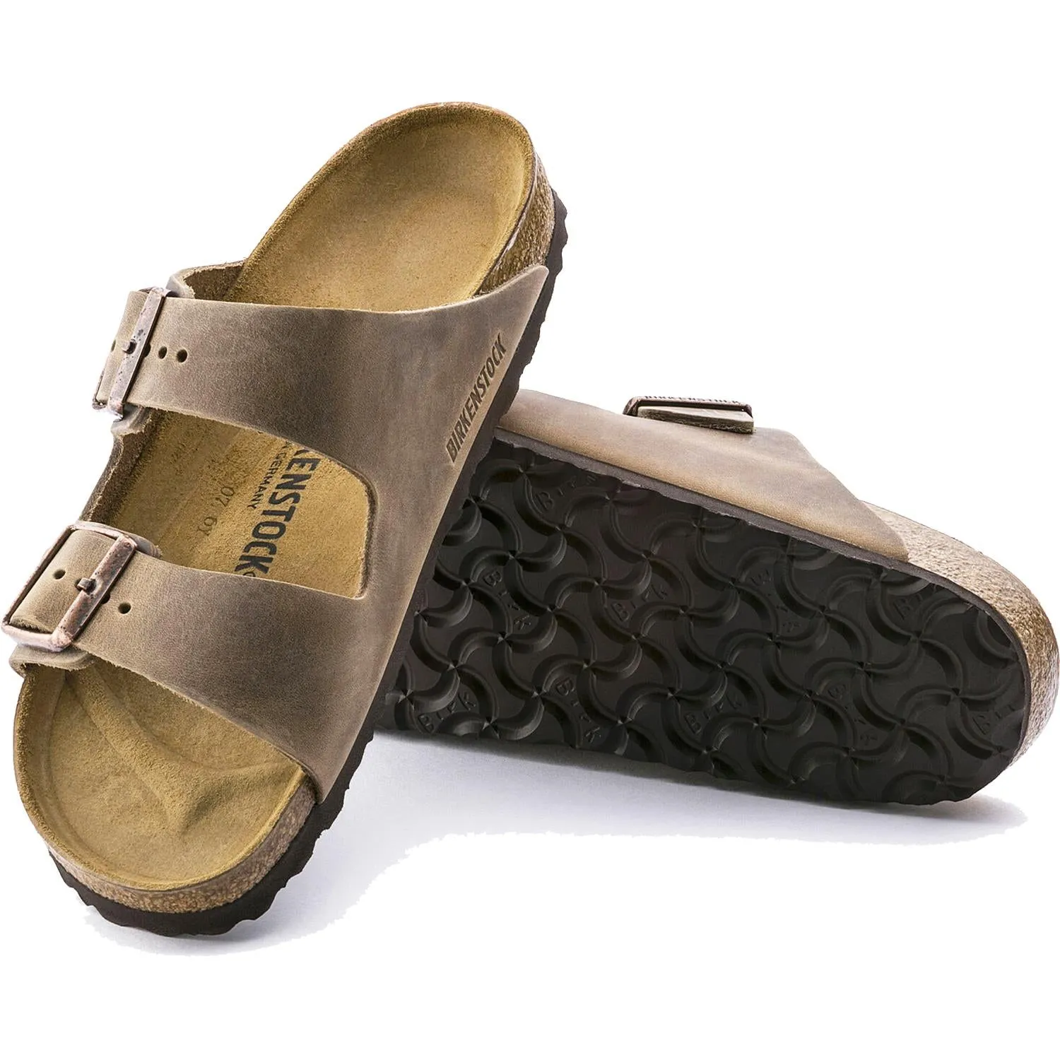 Unisex Birkenstock Arizona Tobacco Oiled Leather