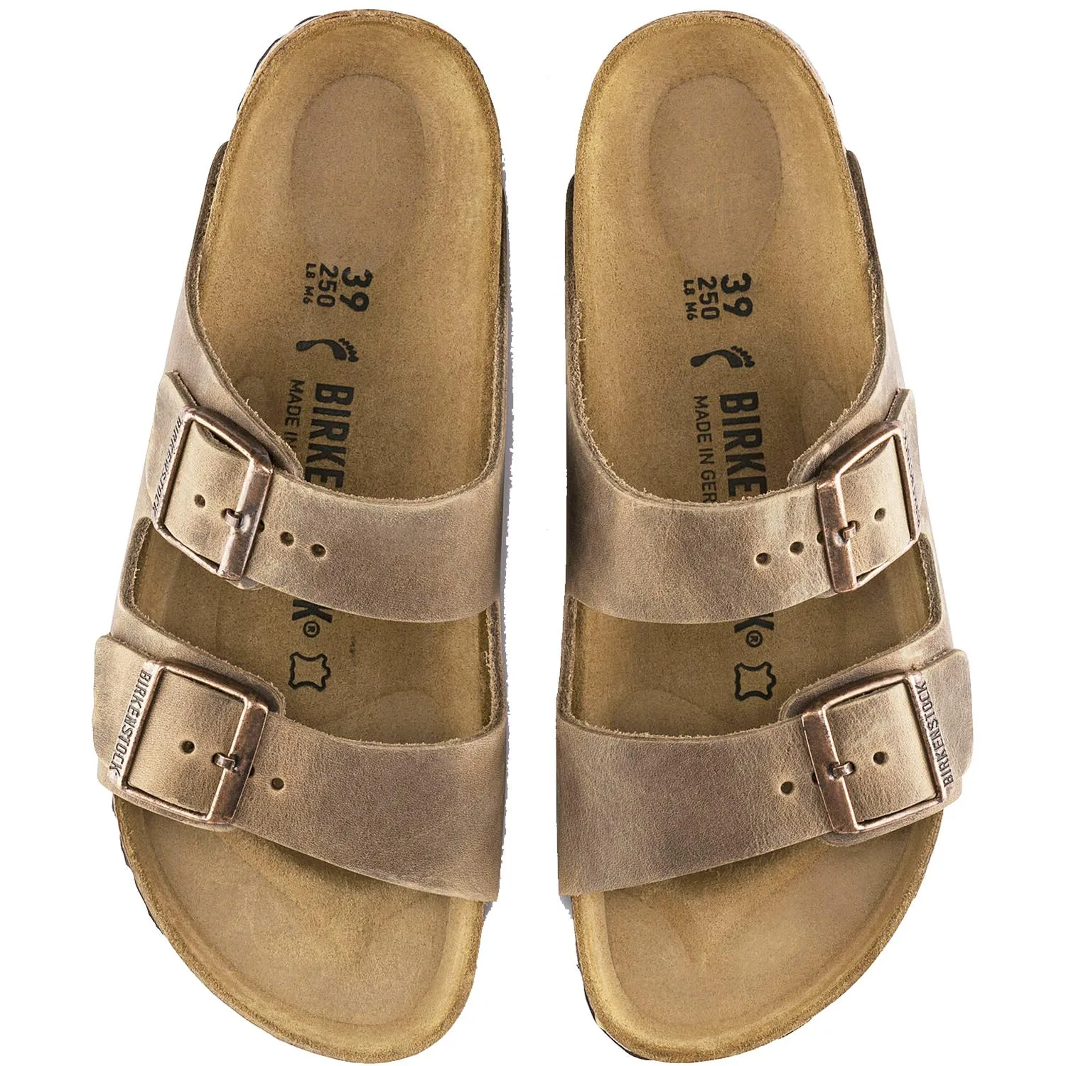 Unisex Birkenstock Arizona Tobacco Oiled Leather