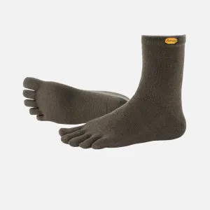 Vibram Five-Finger Wool-Blend Crew Socks (Militrary Green)