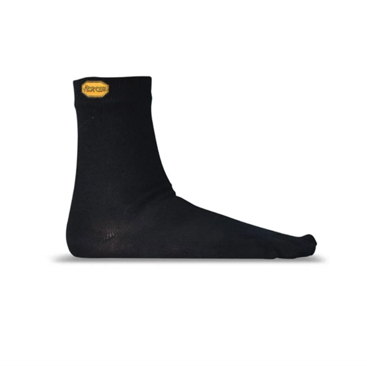 Vibram Merino Wool-Blend Crew Toe Socks Black