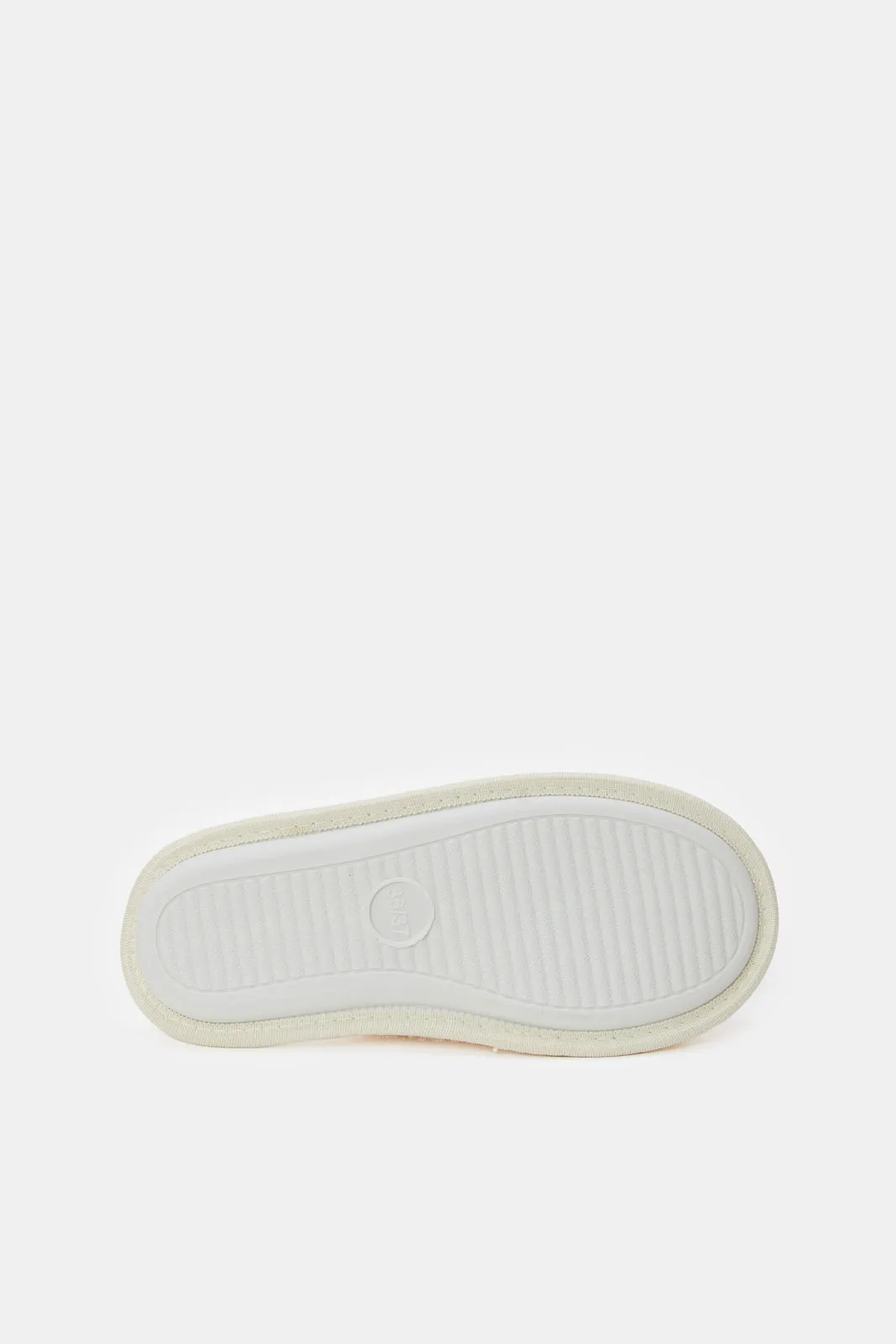 Women Ivory Eyelash Slipper