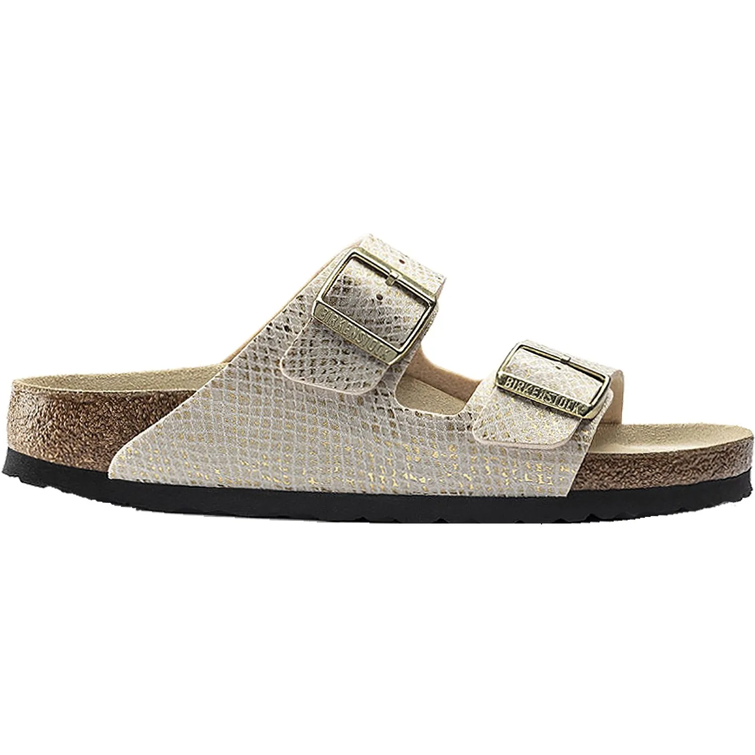 Women's Birkenstock Arizona Python Eggshell Microfiber