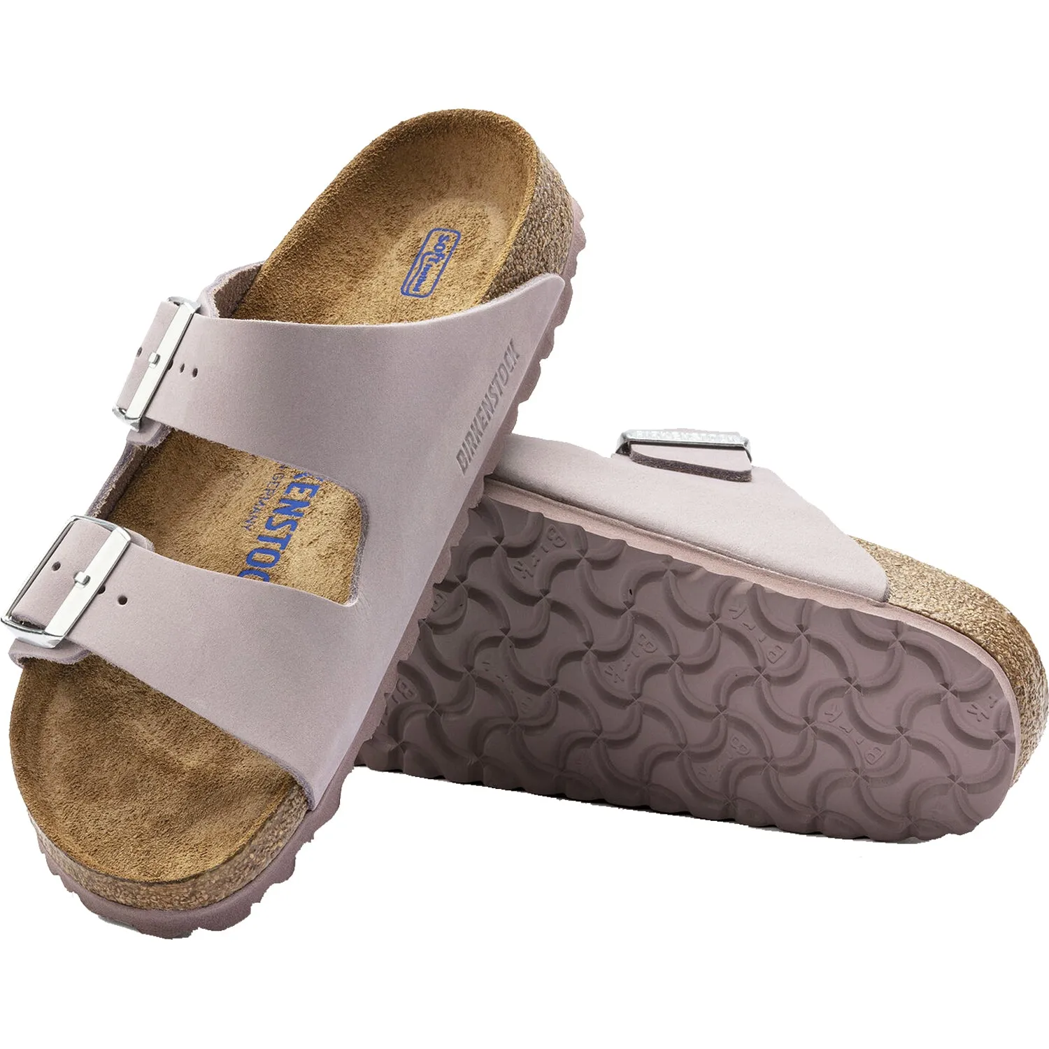 Women's Birkenstock Arizona Soft Footbed Lilac Nubuck