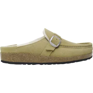 Women's Birkenstock Buckley Shearling Taupe Suede