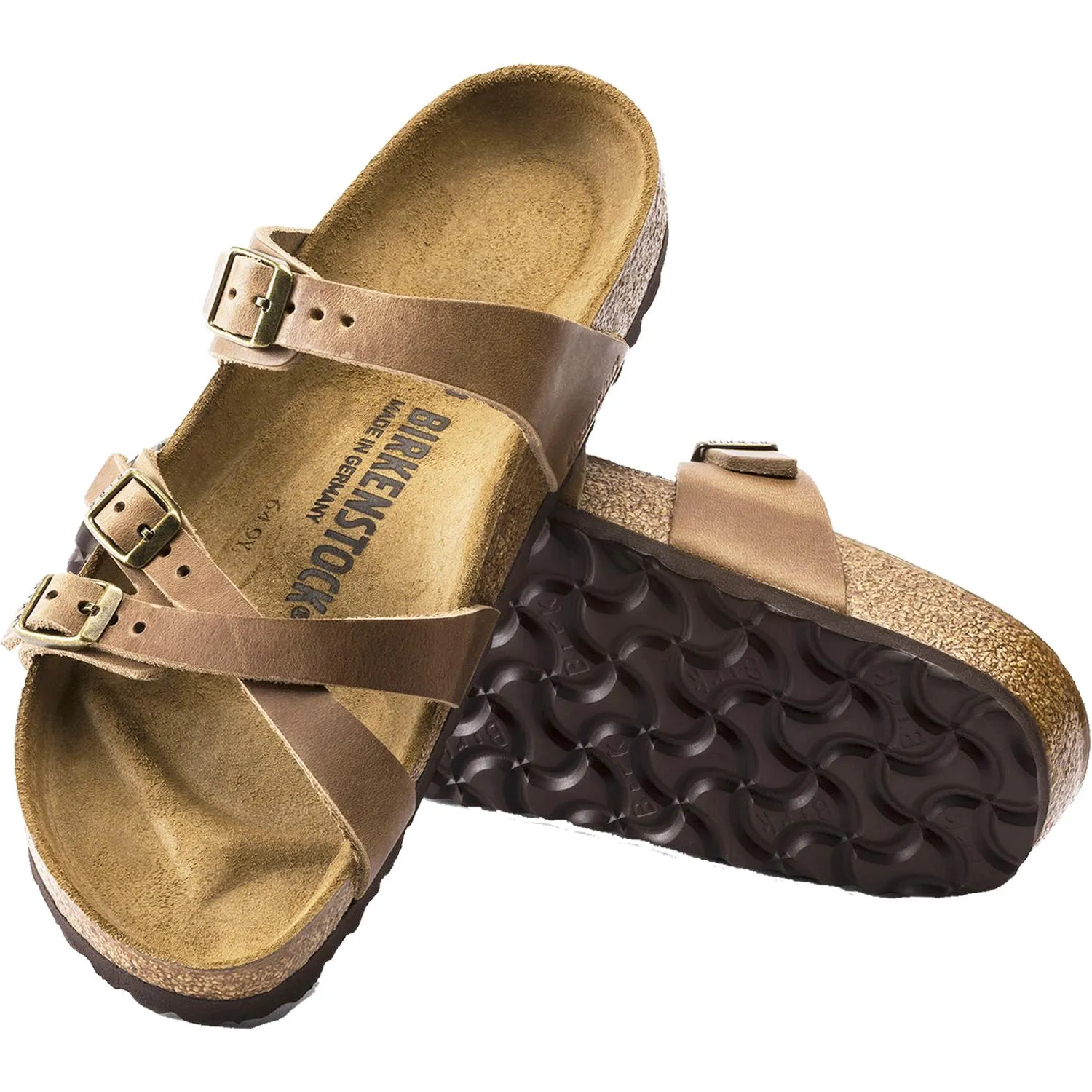 Women's Birkenstock Franca Tobacco Oiled Leather