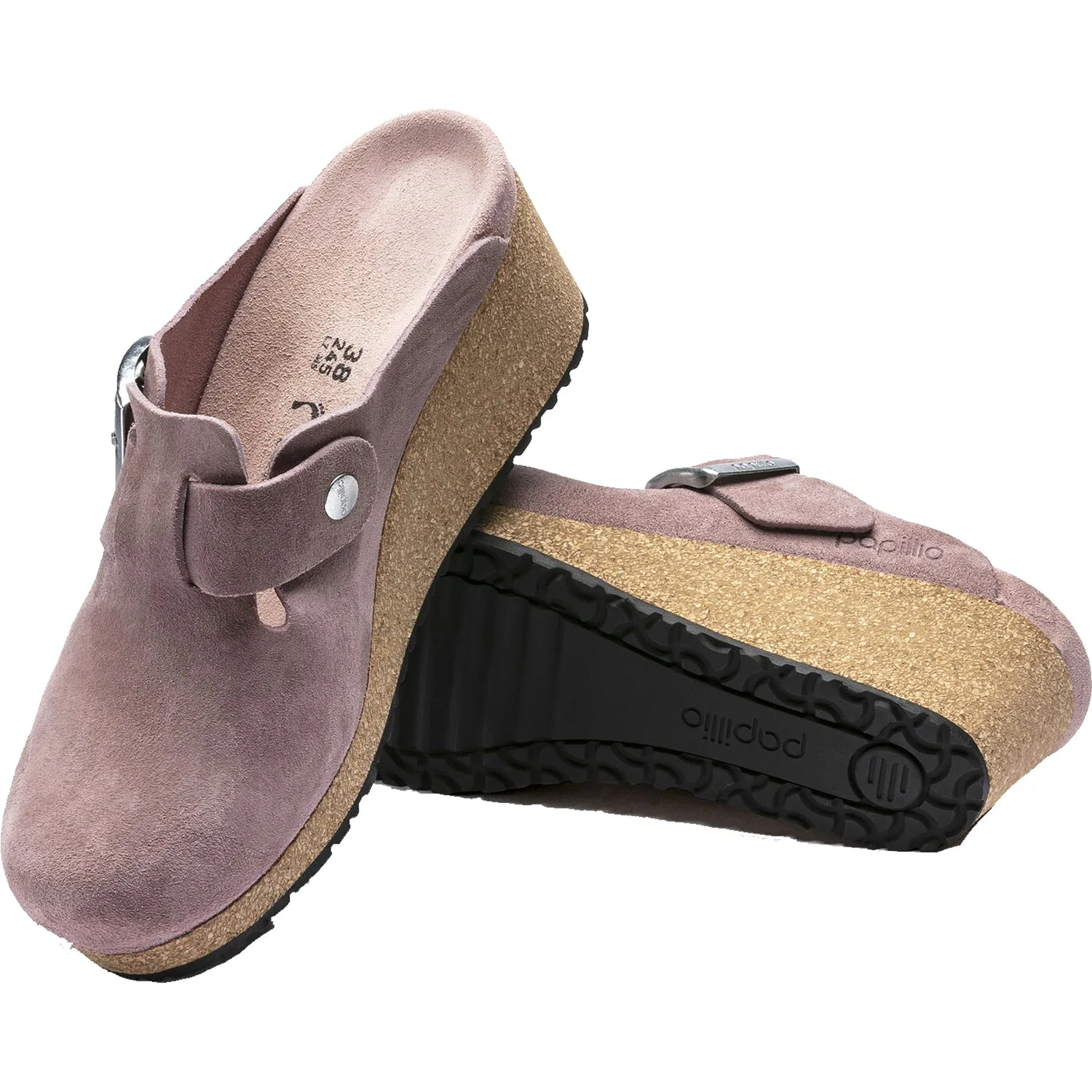 Women's Birkenstock Papillio Fanny Lavender Blush Suede