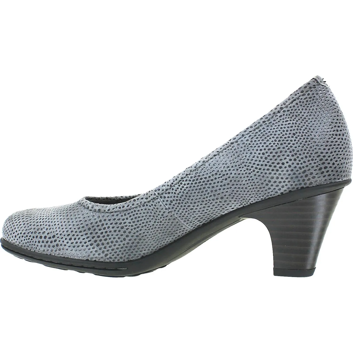 Women's Earth Bijou Grey Printed Suede