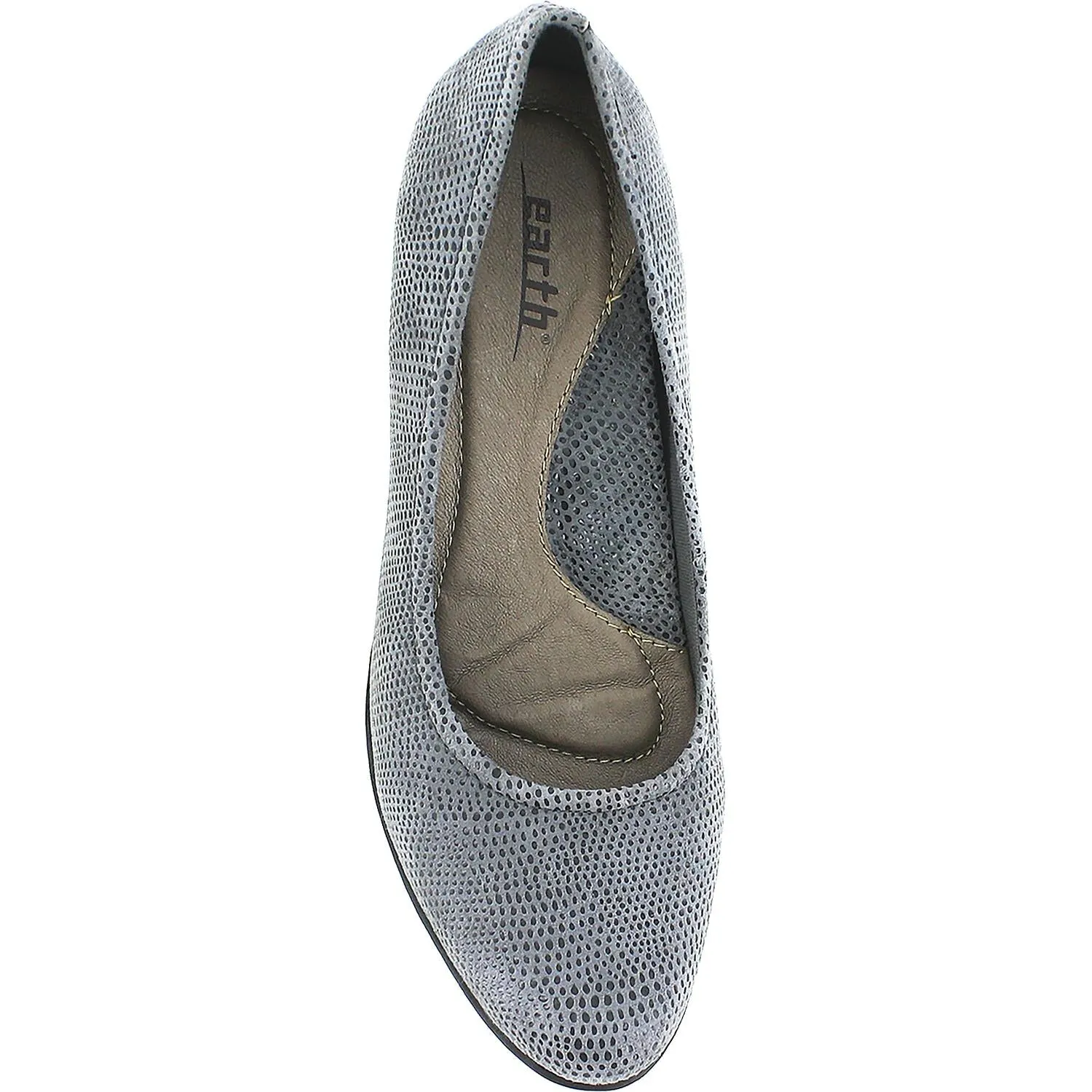 Women's Earth Bijou Grey Printed Suede