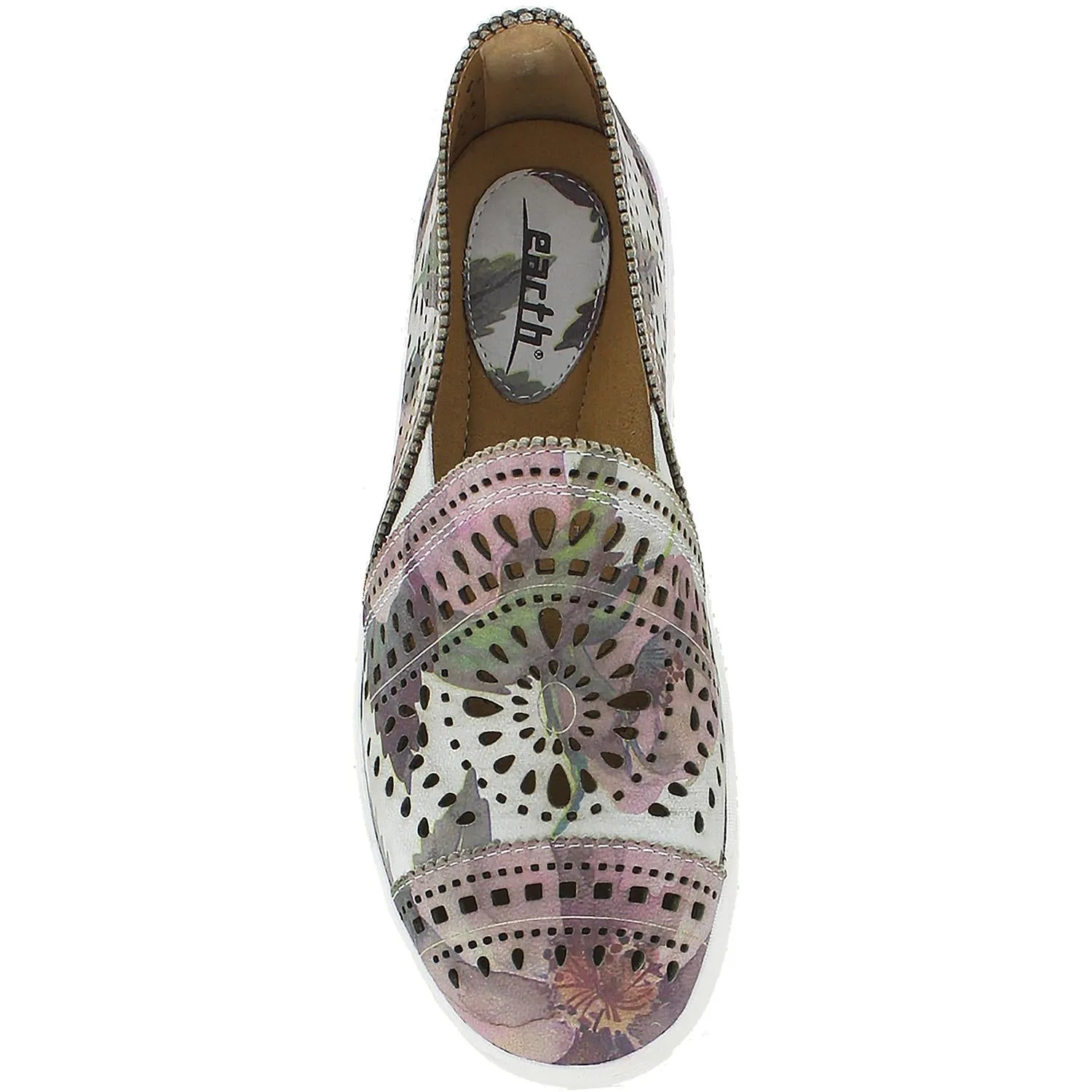 Women's Earth Tangelo Flower Multi Leather