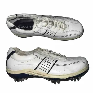 Women’s Ecco Hydromax  Leather Spiked Golf Shoe 42 white/marine