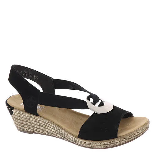 WOMEN'S RIEKER FANNI H6 SANDAL | BLACK